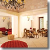 The lobby of the Hotel Lanzillotta, Alberobello, Apulia