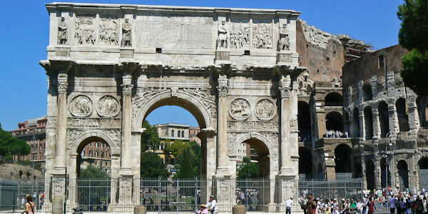 The Arch of Constantine in Rome