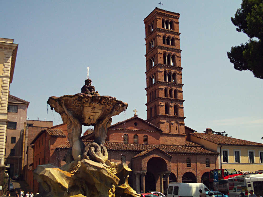 The church of Santa Maria in Cosmedin, Rome.