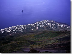 The main town on Stromboli