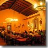 Dining room at the Agriturimso Roccadia in Sicily