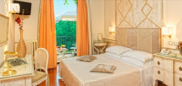 A room at the Hotel Villa Belvedere, Taormina