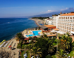 The beach at Giardini-Naxos, Taormina