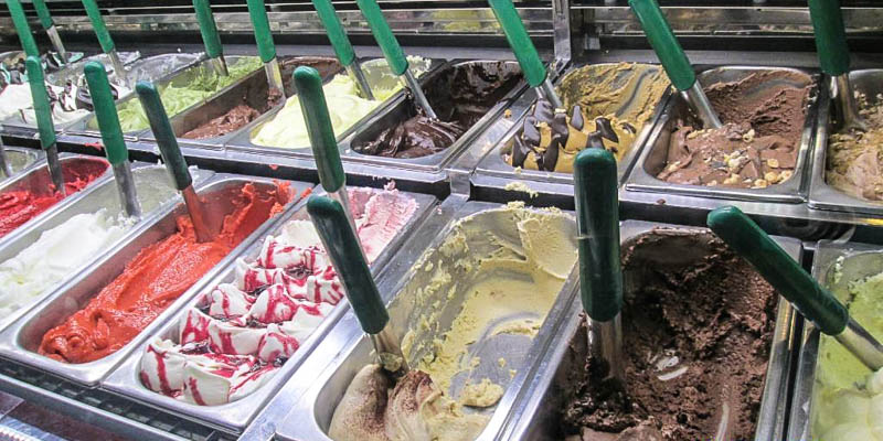 Gelateria delle Carrozze ice cream parlor in Florence, Italy. (Photo by barnhok)