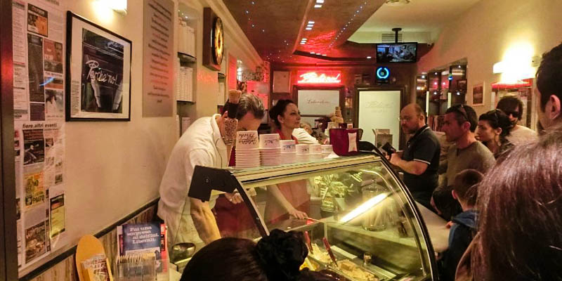 Perche No ice cream parlor in Florence, Italy. (Photo by hiptakei)