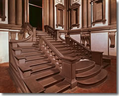 The staircase to the Laurentian Library