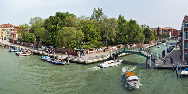 The gardens of Venice's Giardini Papadolpoli park