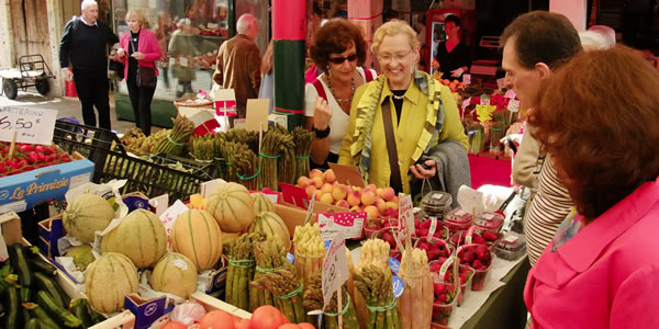 A stall at the Rialto market in Venice